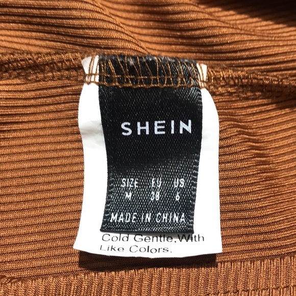 Brown Shein one shoulder tank top size Medium - Picture 4 of 5